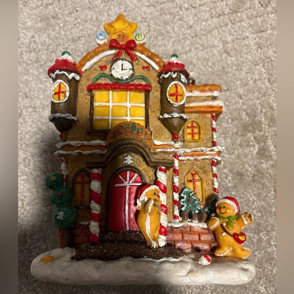 Light Up Gingerbread House / School Christmas Decor
